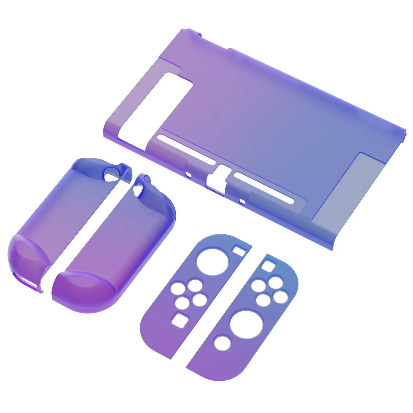 Playvital Customized Dockable Hard Shell Protective Case for Nintendo Switch Console - Black