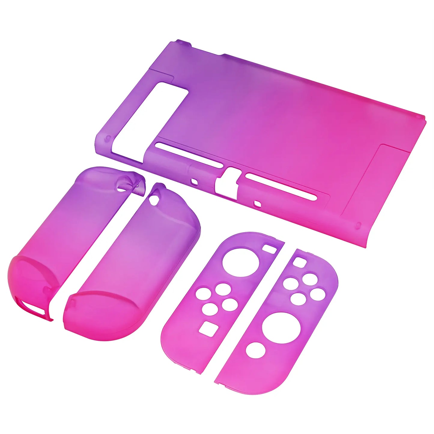 Playvital Customized Dockable Hard Shell Protective Case for Nintendo Switch Console - Black