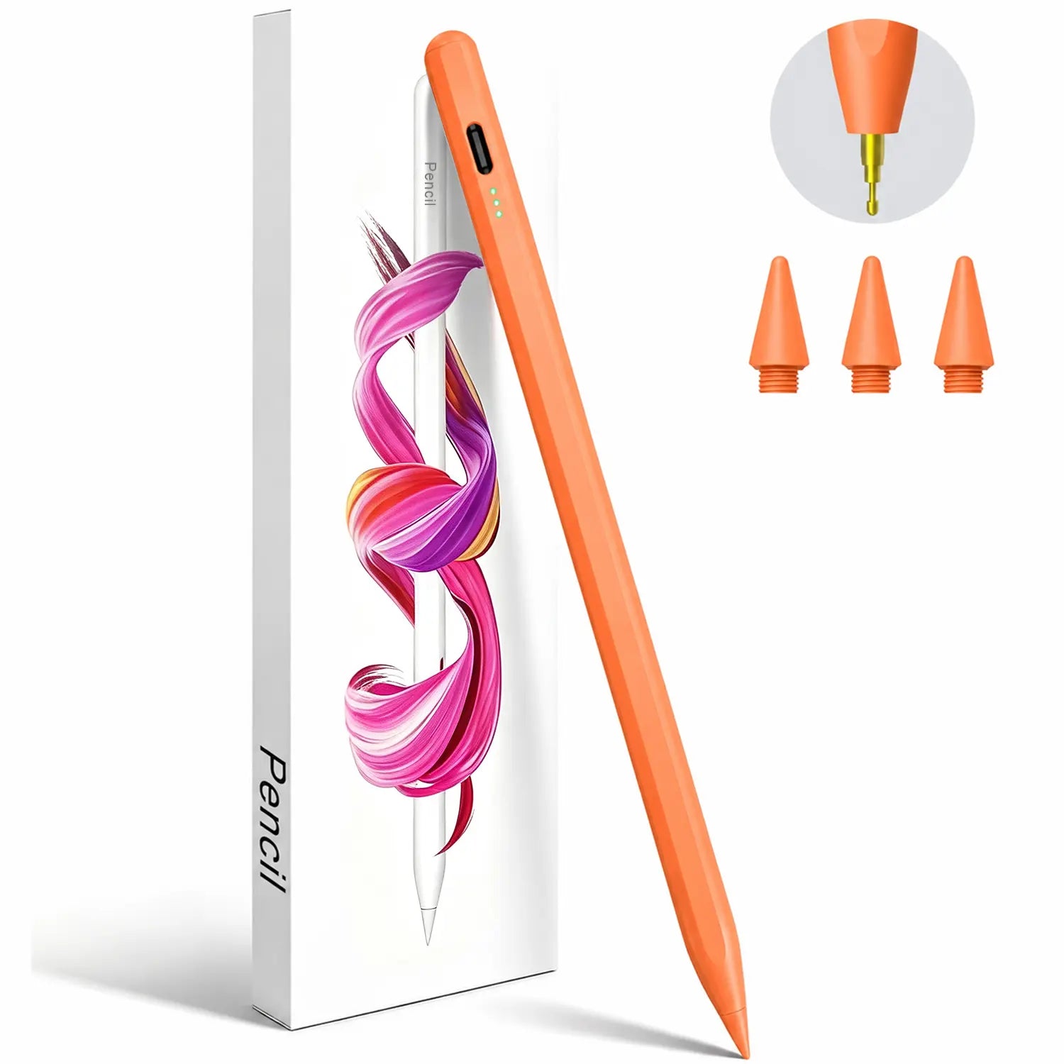 Stylus Pen for Ipad(2018-2026)-2X Fast Charge with Tilt Sensitivity & Palm Rejection for Ipad 11/10/9/8/7/6Th Gen, Air 5/4/3/M4/M3/M2, Pro 13"/12.9"/11"/M4, Mini 7/6/5Th Backtoschool