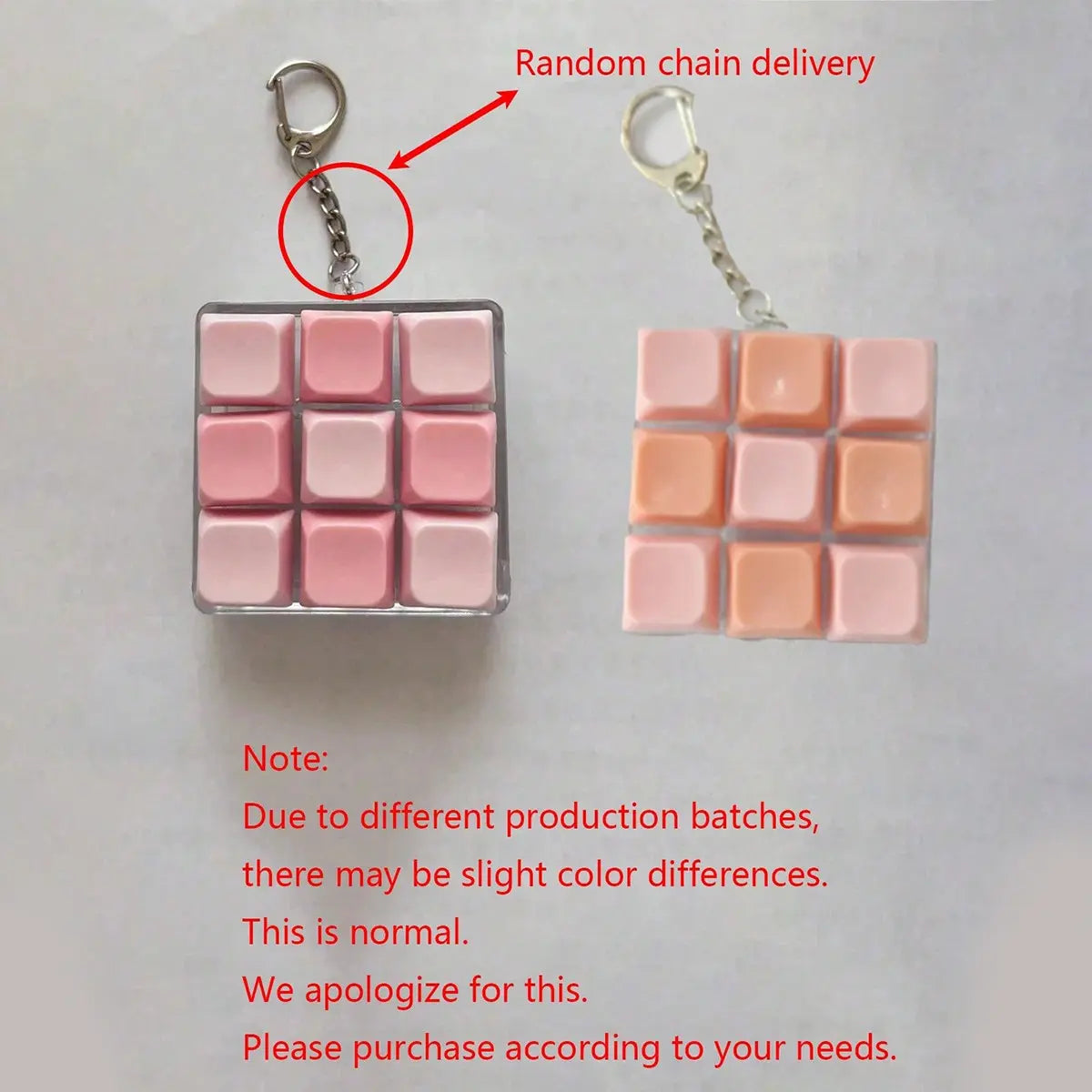 9-Button Cube Stress Relief Keychain - Creative Gothic Y2K Style Fidget Toy for Bags and Car Keys, Ideal Birthday Gift and Party Favor