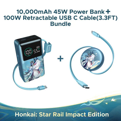 UGREEN × Honkai: Star Rail Edition 10000Mah 55W Built-In Cable Power Bank,Qi2 10000Mah Magnetic Power Bank,65W Mini USB C Charger Block Fast Charging with USB C Cable ,100W Retractable USB C Cable(3.3Ft ) ,Finetrack Mini2 Tracker Tags (Ios Only) Tiktoksho