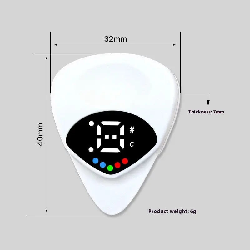 2-In-1 Chromatic Guitar Tuner & Pick