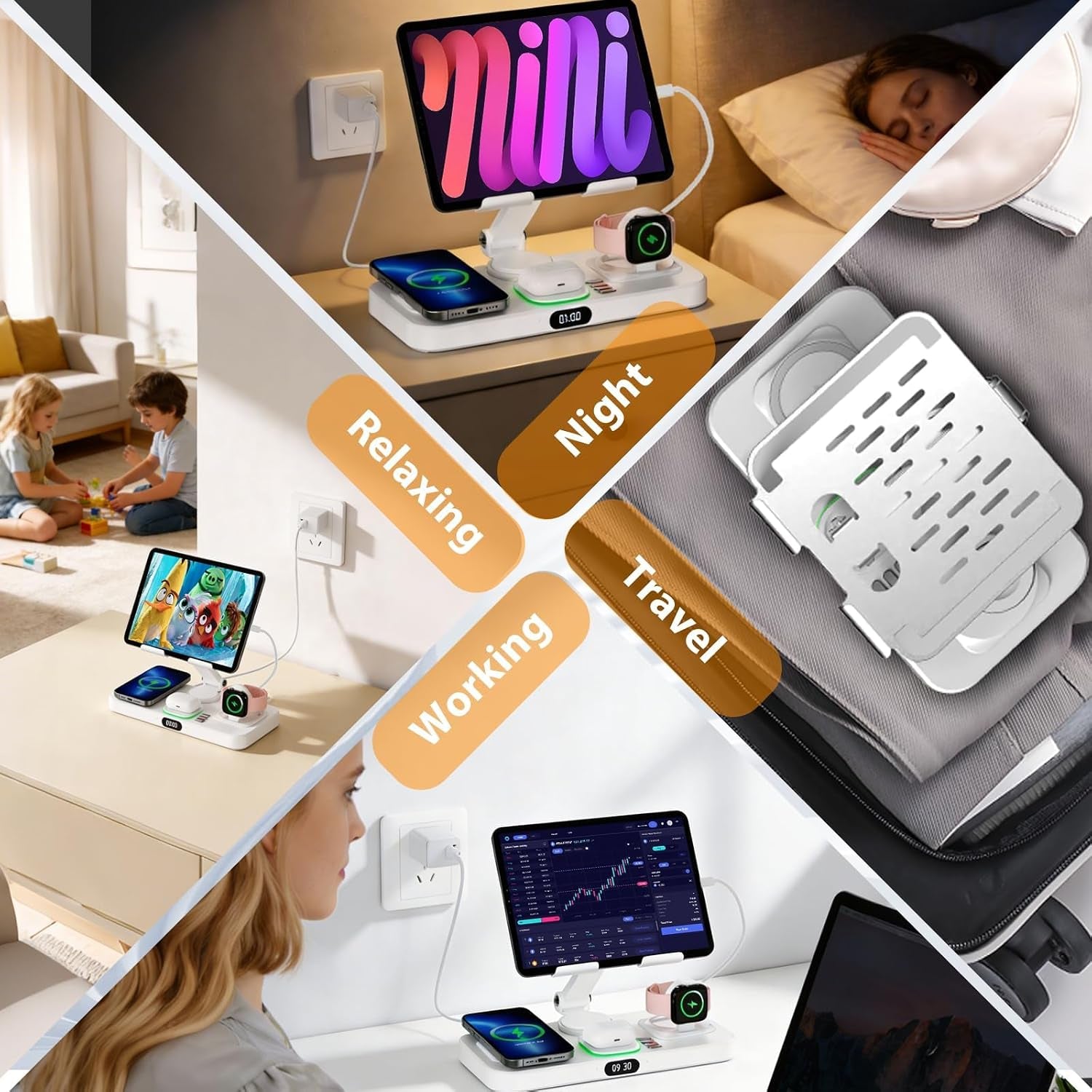 Wireless Charging Station for Apple Devices, Only for Apple Watch Charging