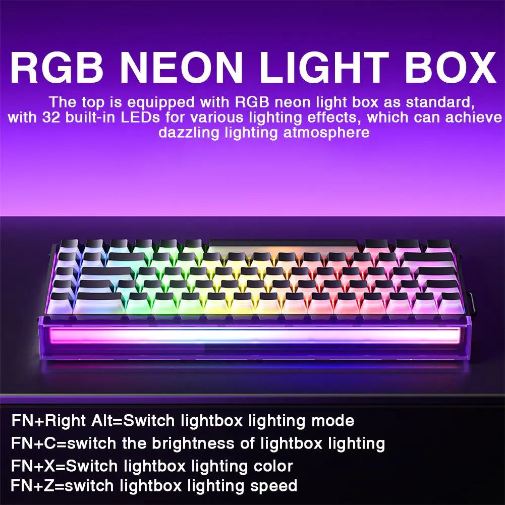 [New]Aula Hero 68 Wired Hall Effect Magnetic Switch Mechanical Gaming Keyboard, Tri-Mode Side Engraved Keycap 65% Layout,Rt 0.01, Extreme Response, RGB Backlit, Web Driver, 8K Returns, Hot Swappable E-Sport Gaming Accessories PC Accessories Computer Perip