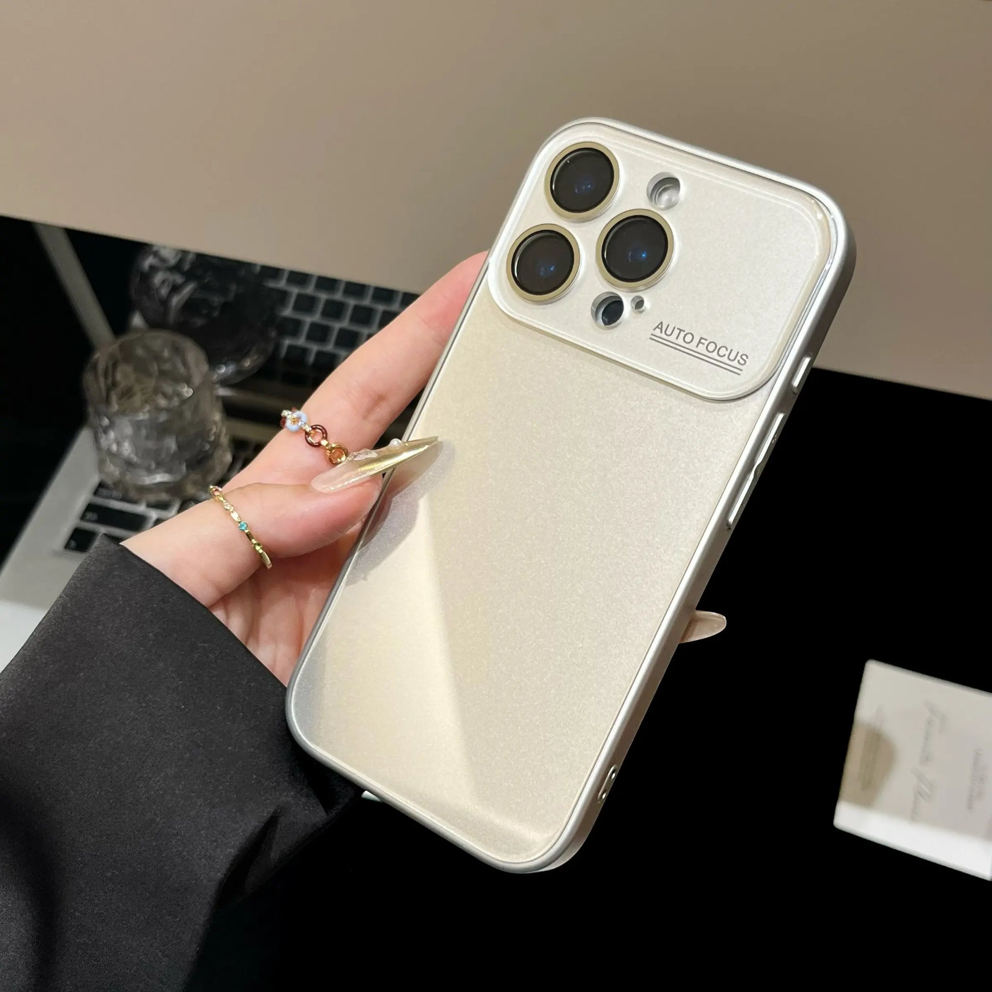 Luxury Skin-Feel Large Window Glass Cellphone Protective Case, Full Coverage Lens Film, Scratch-Resistant and Drop-Proof, Accessories, for Apple Iphone 17Pro Max to 11