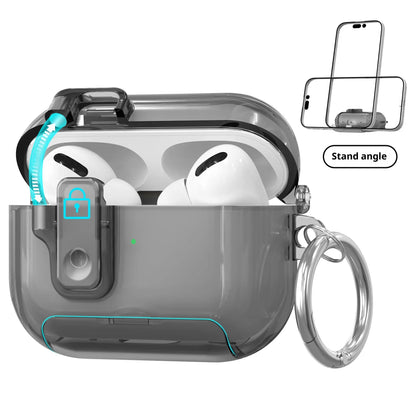 Frosted Clear Airpods Case for Airpods 4 & Pro 2 & Pro 3 - Pop-Up Cover with Phone Stand, Semi-Transparent TPU Anti-Drop Shell Summerwins Airpods 4 Cases Airpods ,Free Ship,Free Ship Tiktokshopbacktoschool,Back to School,Back to School Haul