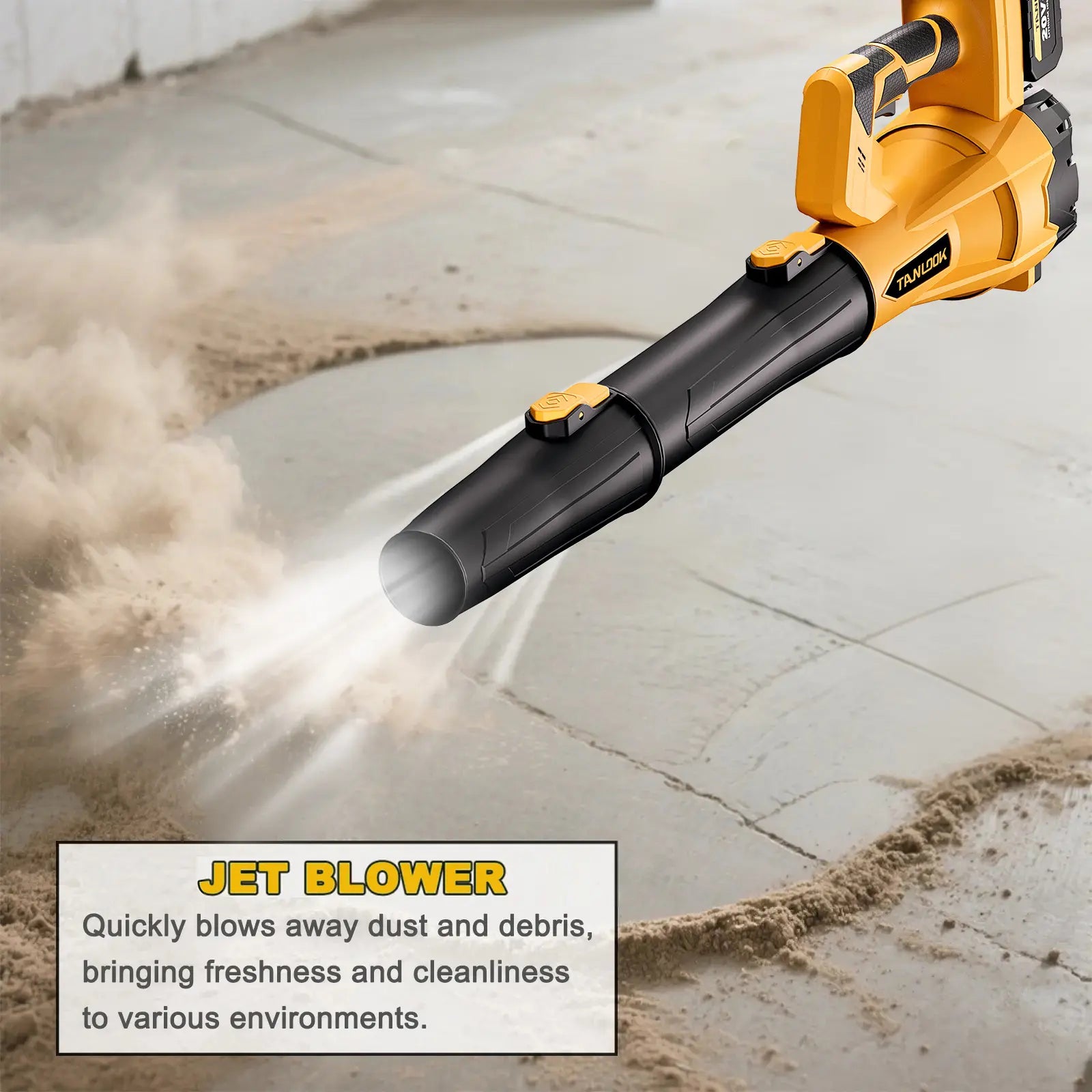 Tanlook Cordless Lithium Battery Blower - 26000 RPM Super Power, 4.0Ah Batteries, Lightweight Portable Handheld Blower, Leaf & Dust Removal, User-Friendly Outdoor Gadget, Garden Tool, Father'S Day Gift, Portable Handheld Blowers