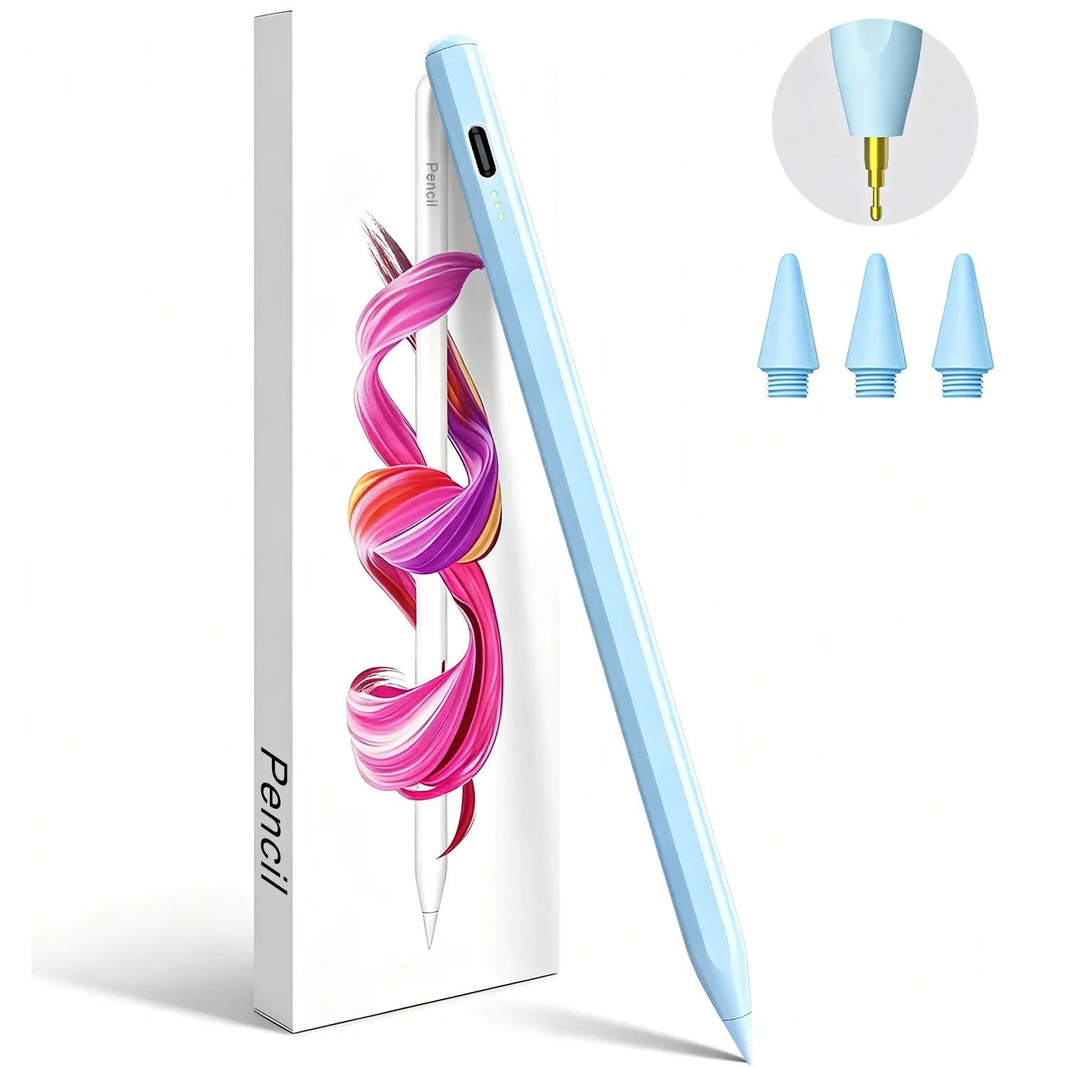 Stylus Pen for Ipad(2018-2026)-2X Fast Charge with Tilt Sensitivity & Palm Rejection for Ipad 11/10/9/8/7/6Th Gen, Air 5/4/3/M4/M3/M2, Pro 13"/12.9"/11"/M4, Mini 7/6/5Th Backtoschool