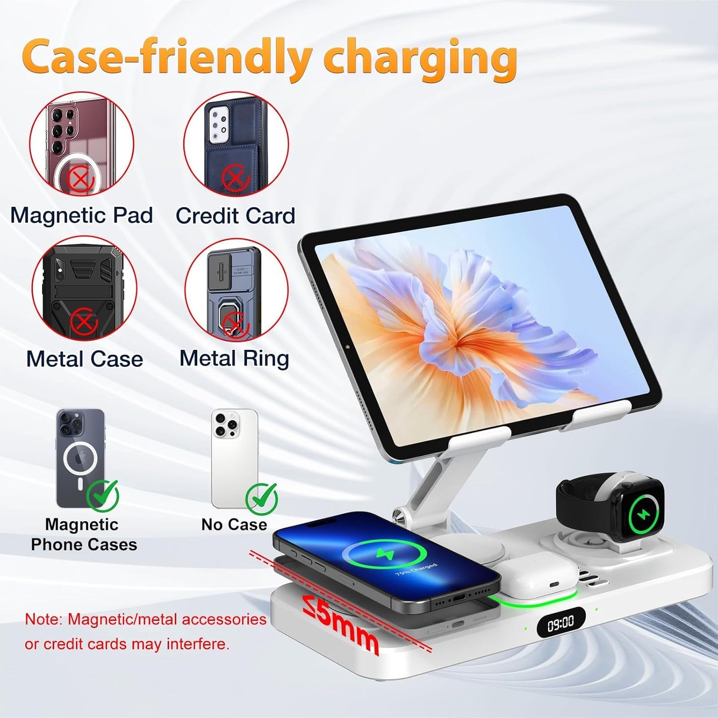Wireless Charging Station for Apple Devices, Only for Apple Watch Charging
