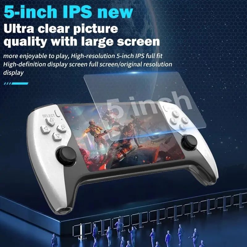 Portable Retro Handheld Game Console - Performance Boost: over 20,000 Games Built-In, Handheld Game Console with HD 5-Inch IPS Screen Classic Video Games Supports TV Connection,14 Emulators & 5-7Hour Battery Life #Weeklydeals #Summerwins #Dealsforyoudays