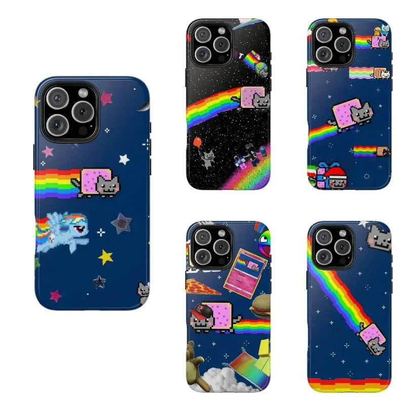Nyan Cat Phone Case, Suitable for Iphone 17-11 Pro Max/Plus and Samsung Galaxy S23-25