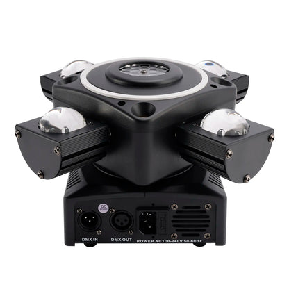 4-Arm Moving Head RGBW Beam Laser, DMX Stage Lighting, Club Lights for Disco Light Party