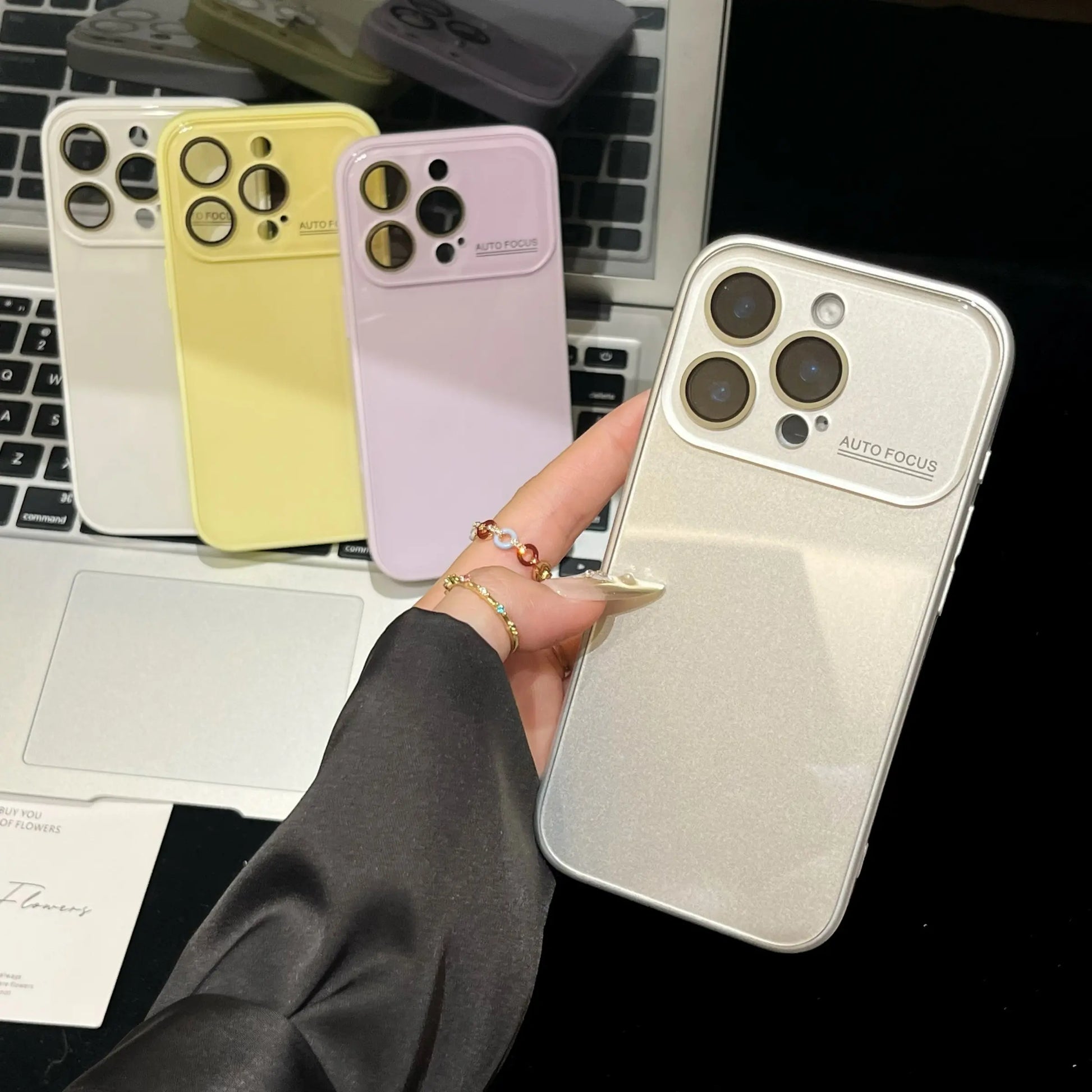 Luxury Skin-Feel Large Window Glass Cellphone Protective Case, Full Coverage Lens Film, Scratch-Resistant and Drop-Proof, Accessories, for Apple Iphone 17Pro Max to 11