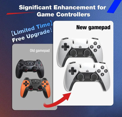 2026 Mass Games Themed Retro Portable Home Console - 40000+ Built-In Titles,23 Emulators,2 Wireless Controllers,128Gb SD Card,Button Design,Hdmi Port,Cable,Seo Stick Compatible - Gaming Stuff,Tools and Gadgets,Christmas,Teen Boy Gift for Kids & Adults, Gi