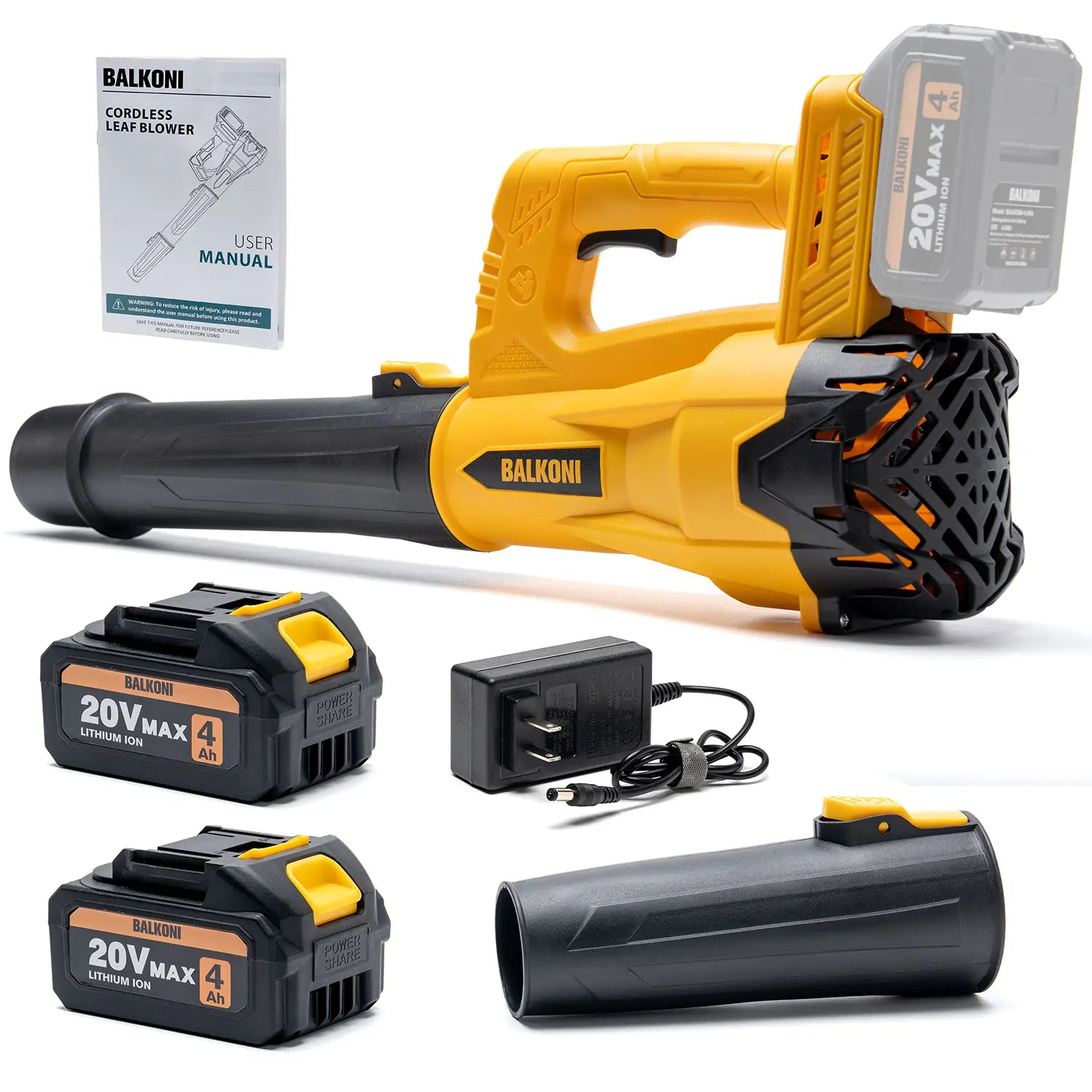 Cordless Leaf Blower Battery Powered Handheld, 150 MPH Electric Leaf Blower Includes 20V MAX 1 or 2 4.0AH Battery & Fast Charger, Lightweight Lawn Blower High Speed Lawn Blower for Garden Yard Cleanup, Leaves& Debris & Snow, Patio Air Blower Powerful
