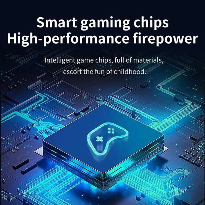 2026 Mass Games Themed Retro Portable Home Console - 40000+ Built-In Titles,23 Emulators,2 Wireless Controllers,128Gb SD Card,Button Design,Hdmi Port,Cable,Seo Stick Compatible - Gaming Stuff,Tools and Gadgets,Christmas,Teen Boy Gift for Kids & Adults, Gi