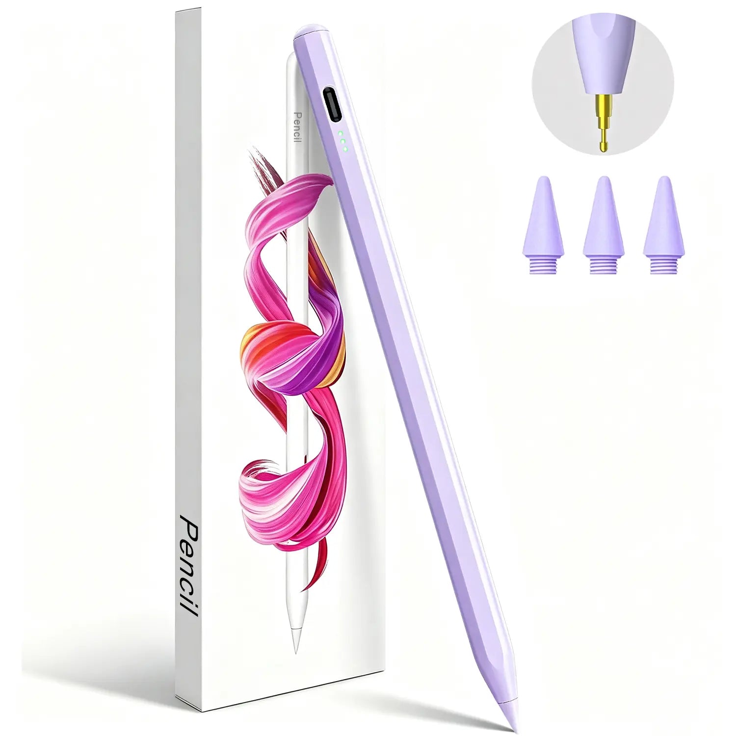 Stylus Pen for Ipad(2018-2026)-2X Fast Charge with Tilt Sensitivity & Palm Rejection for Ipad 11/10/9/8/7/6Th Gen, Air 5/4/3/M4/M3/M2, Pro 13"/12.9"/11"/M4, Mini 7/6/5Th Backtoschool
