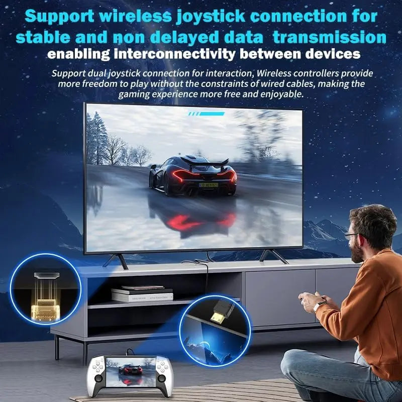 Portable Retro Handheld Game Console - Performance Boost: over 20,000 Games Built-In, Handheld Game Console with HD 5-Inch IPS Screen Classic Video Games Supports TV Connection,14 Emulators & 5-7Hour Battery Life #Weeklydeals #Summerwins #Dealsforyoudays