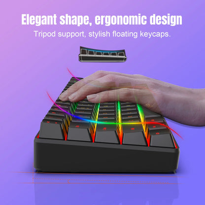 Hxsj-68 Key Wired Membrane Keyboard + Wired Mouse Set, Ideal for Gaming and Office Use, Durable Design for Daily Tasks
