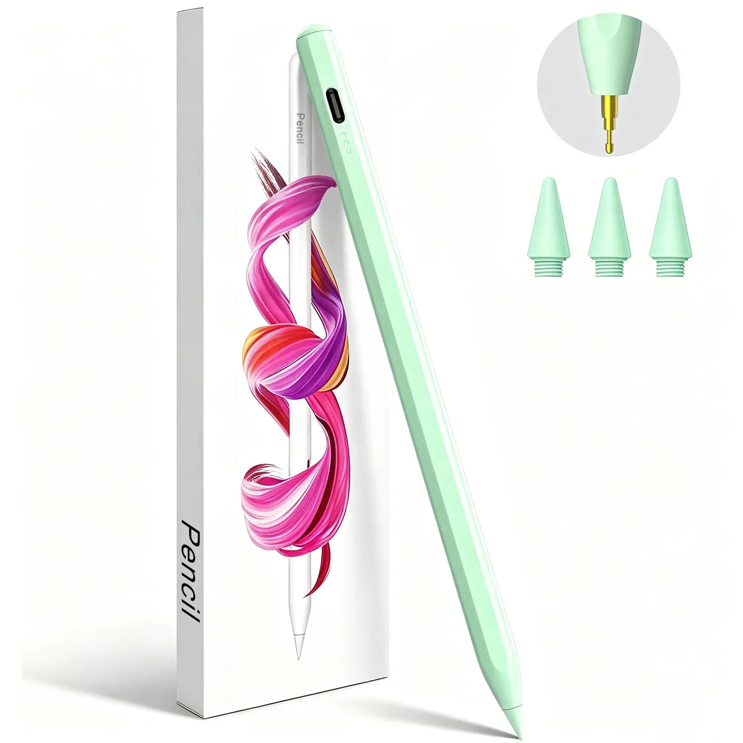 Stylus Pen for Ipad(2018-2026)-2X Fast Charge with Tilt Sensitivity & Palm Rejection for Ipad 11/10/9/8/7/6Th Gen, Air 5/4/3/M4/M3/M2, Pro 13"/12.9"/11"/M4, Mini 7/6/5Th Backtoschool