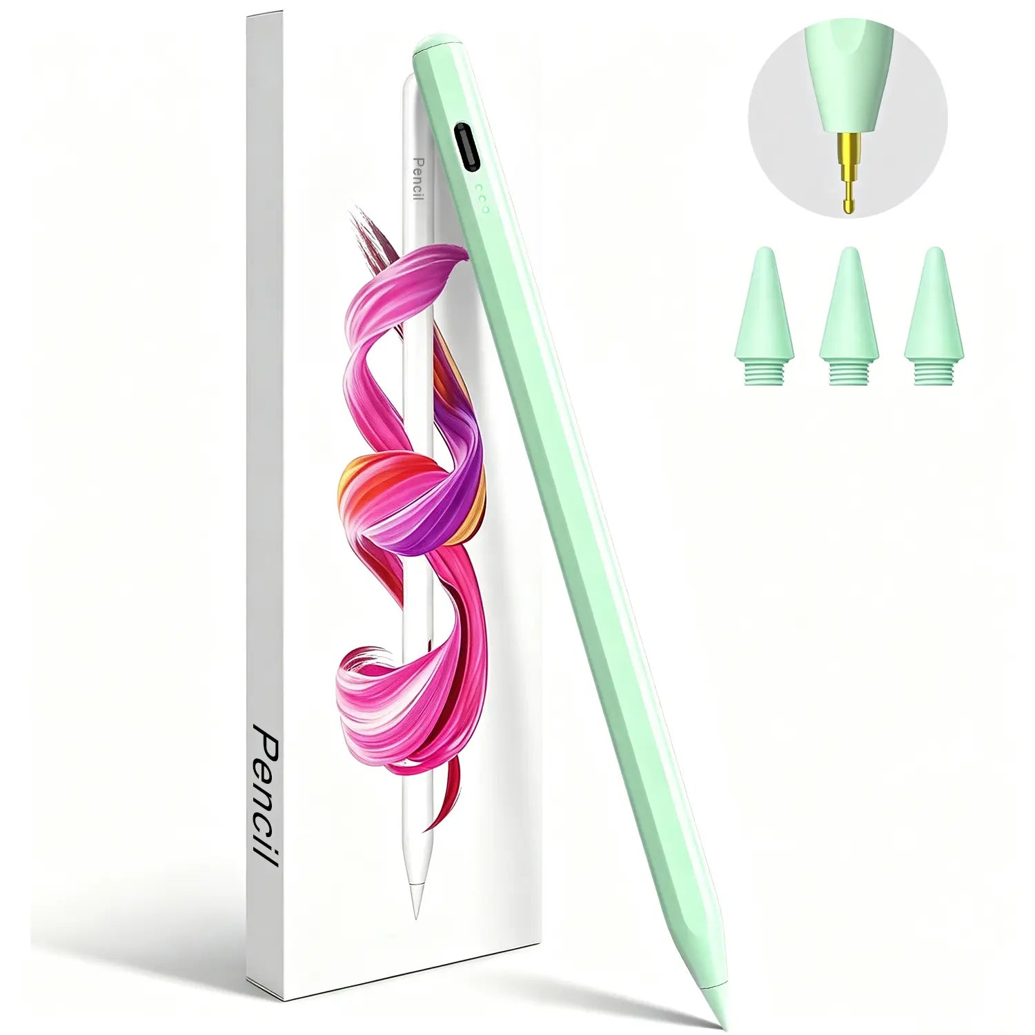 Stylus Pen for Ipad(2018-2026)-2X Fast Charge with Tilt Sensitivity & Palm Rejection for Ipad 11/10/9/8/7/6Th Gen, Air 5/4/3/M4/M3/M2, Pro 13"/12.9"/11"/M4, Mini 7/6/5Th Backtoschool