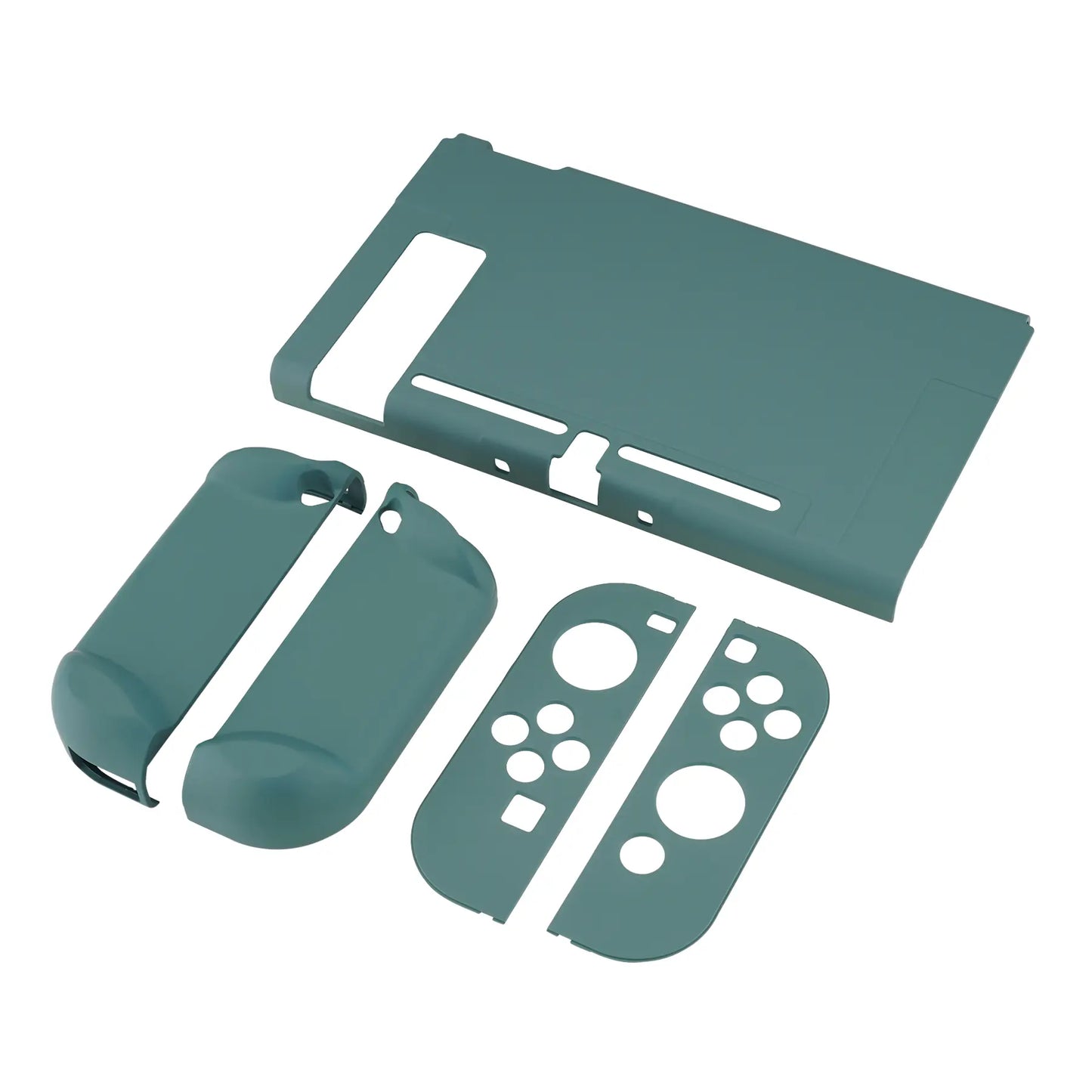 Playvital Customized Dockable Hard Shell Protective Case for Nintendo Switch Console - Black