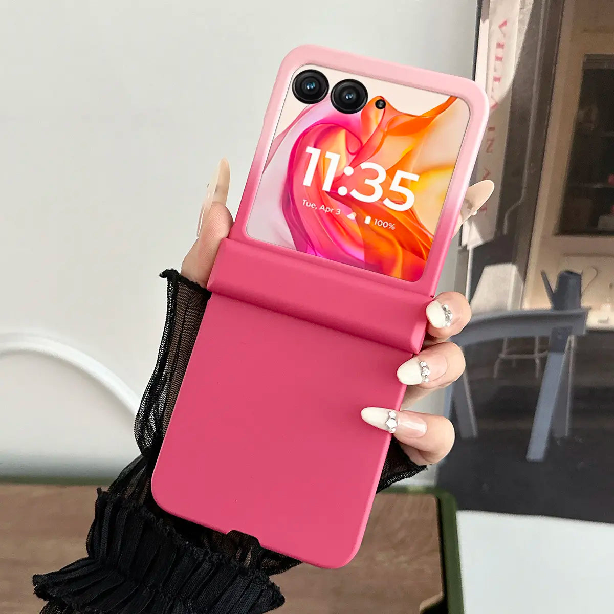A Jelly-Like Protective Phone Case with Hinge Protection and a Hard PC Back Panel, Protective Mobile Accessory, for Motorola Razr 2026, Razr 2025, Razr 70, Razr 60, Razr 50 Ultra