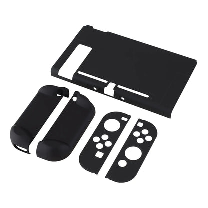 Playvital Customized Dockable Hard Shell Protective Case for Nintendo Switch Console - Black