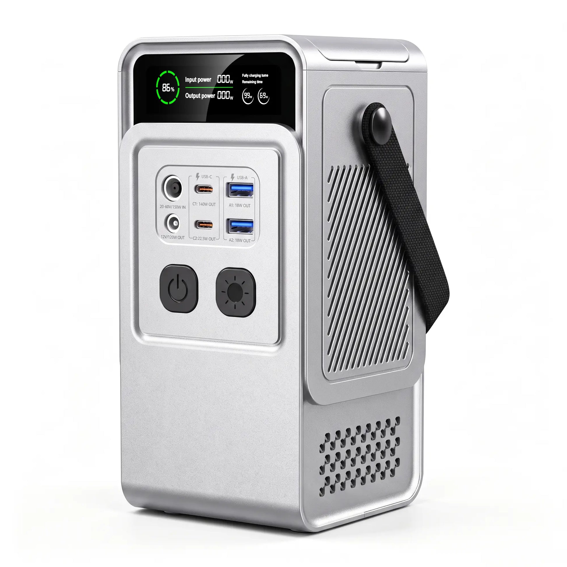 [Tiktokshopbacktoschool]Ctolity AP200 Portable Power Bank 192Wh 200W Lifepo4 Battery 4000+ Cycle 140W Fast Charging LED DC Solar 150W, Accessories, Mobile