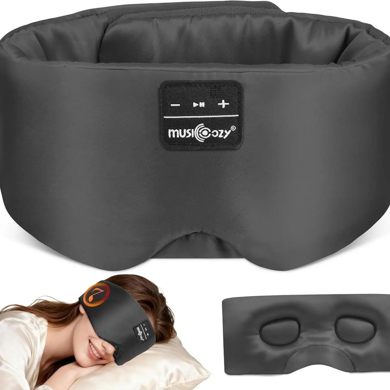 MUSICOZY Side Sleeper’S Dream: Silk Bluetooth 5.4 Sleep Mask & Headphones, Sleep Mask，Total Blackout, Perfect for Travel & Restful Sleep,Summerwins,Dealsforyoudays,Father'S Day