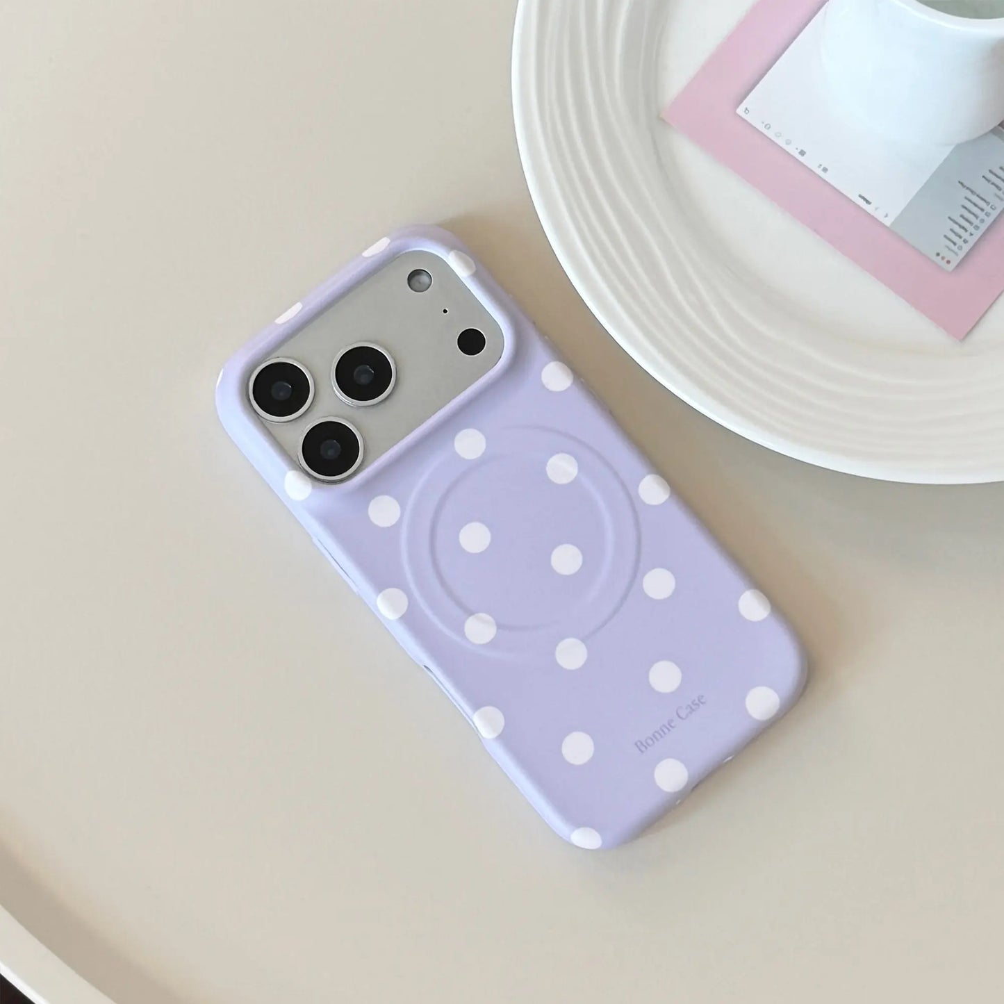 Magsafe-Compatible Polka Dot Candy Color Silicone-Soft TPU Case for Iphone 17,16,15,14 Pro Max - Slim, Anti-Scratch, Shockproof Protective Cover with Comfortable Grip for Women, Women Girls
