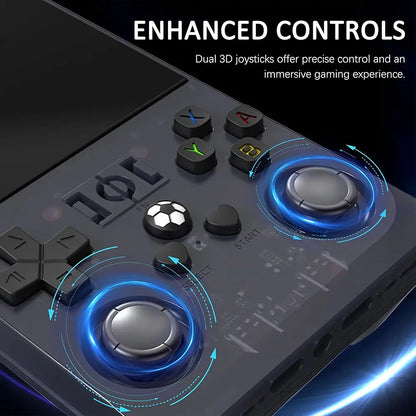 WUDS R36 PRO Retro Video Handheld Game Console with 4K HD 3.5-Inch IPS Screen, 4000Mah Battery, 64G TF Card, and 16,000+ Games Protection