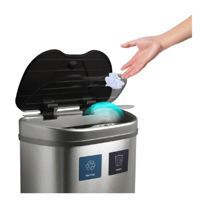 NINESTARS Dual Compartment Motion Sensor Trashan