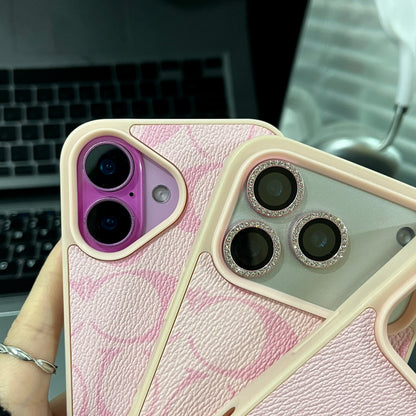 Patterned Leather Iphone Case - Phone Accessories for Iphone 13-17 Series (13,14,15 Pro Max,16 Plus,17 Pro Max Included) - High-End Unisex Accessory with Raised Bezels Enhanced Protection, Festive Gift Pick