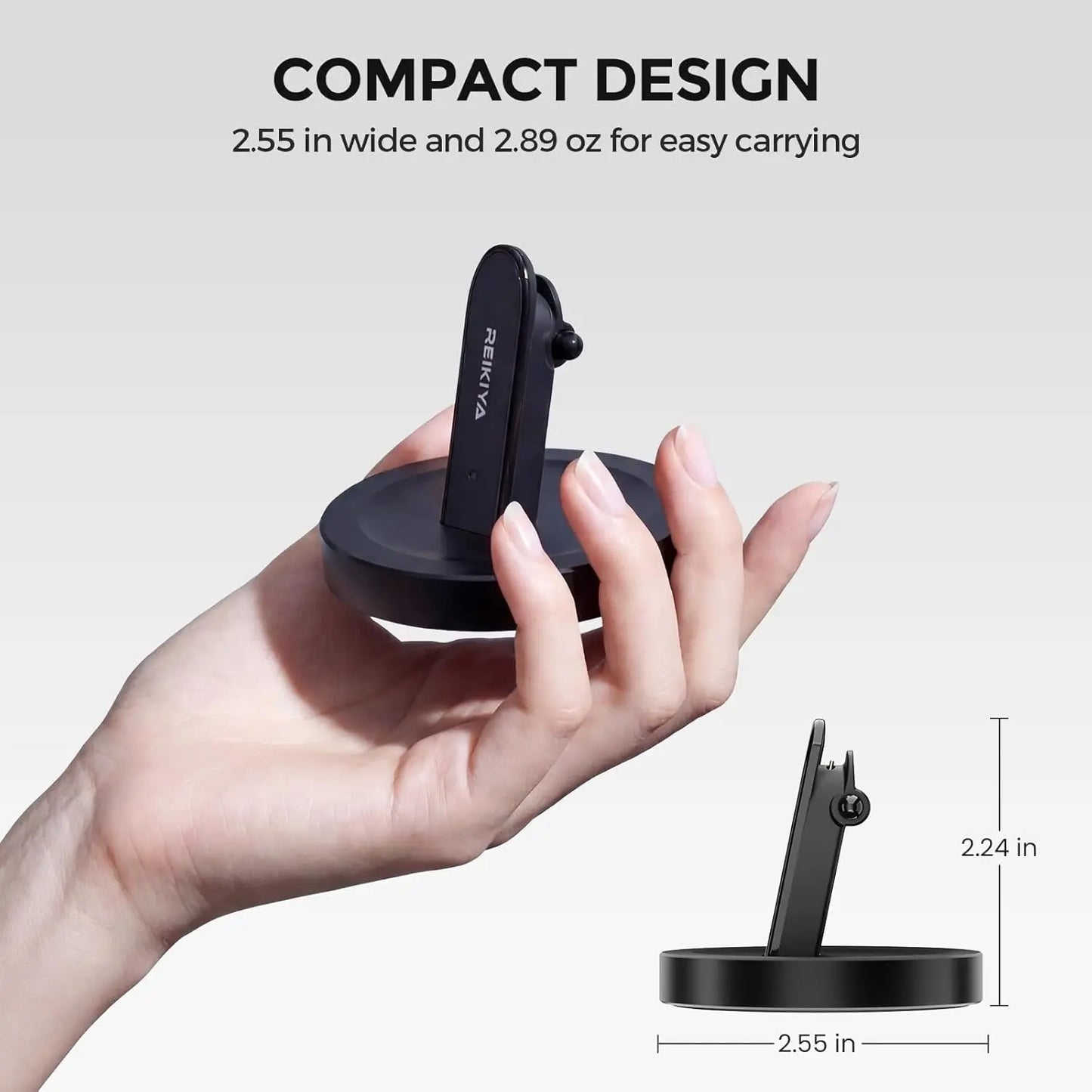 REIKIYA Meta Glasses Charging Stand, Magnetic Charging Dock for Ray-Ban Meta Gen 1 & 2, Drop & Charge Desktop Display Holder, Desk Setup Upgrade