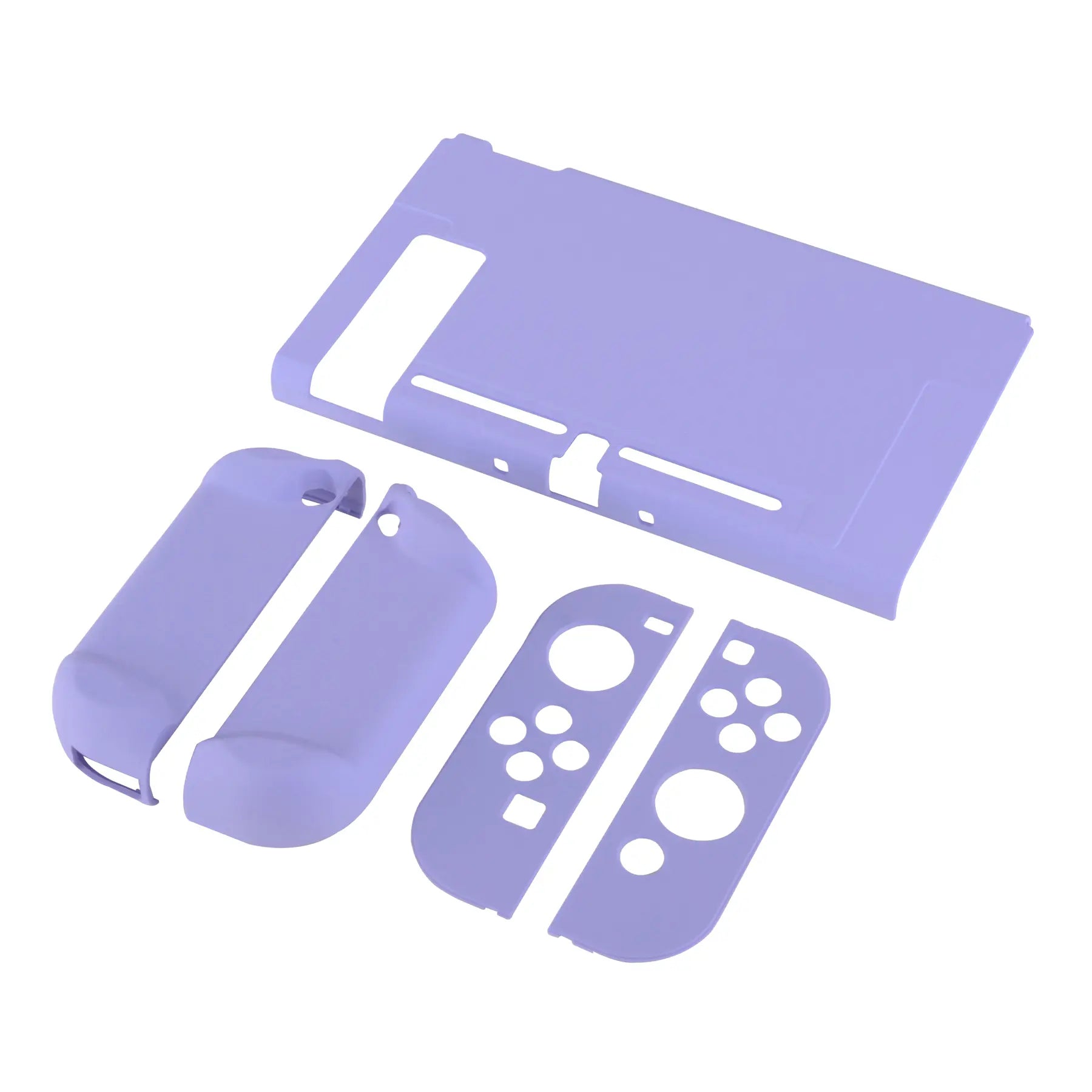 Playvital Customized Dockable Hard Shell Protective Case for Nintendo Switch Console - Black