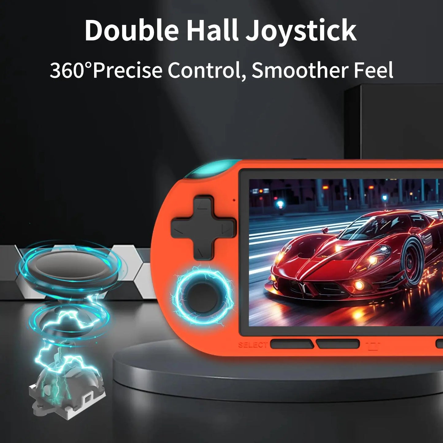 YLW ANS16 Handheld Retro Gaming Console, 4.5-Inch Lps Screen Gaming Console, Wireless Mini Portable Gaming Console, Built-In 64GB Memory Card, Gift Gaming Console, Gaming Peripherals with 16,000+ Games and 14+ Emulators, Pocket Game Player Rechargeable