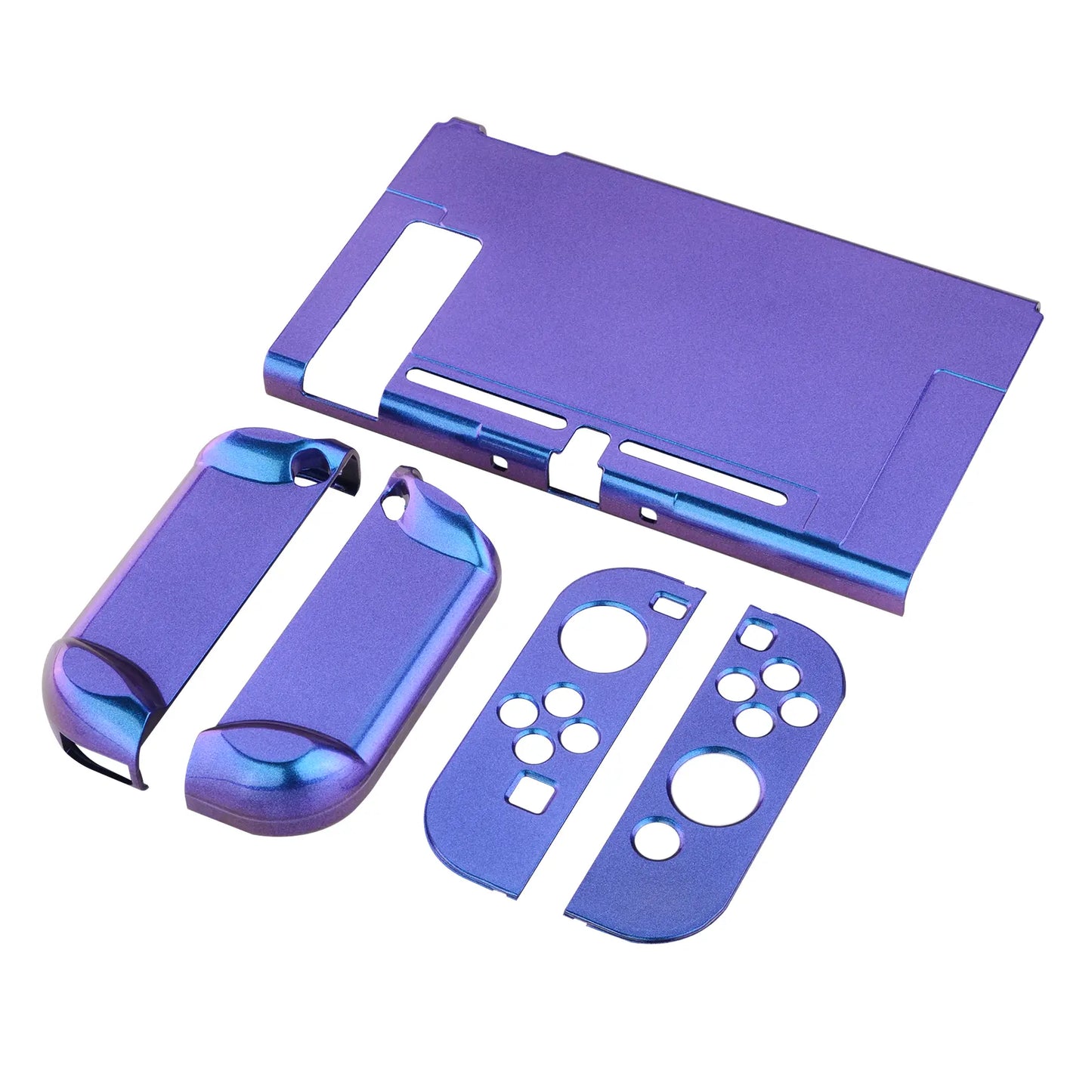 Playvital Customized Dockable Hard Shell Protective Case for Nintendo Switch Console - Black