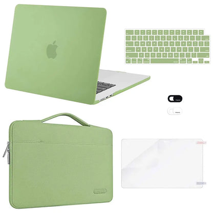 MOSISO Compatible with Macbook Air 15 Inch Case M5 2026 M4 2025 M3 M2 2024 2023 A3448 A3241 A3114 A2941,Protective Hard Shell&Carrying Sleeve Bag&Keyboard Cover&Webcam Cover&Screenfilm, School, Commuting, Daily Protection, Screen Protector, Plastic, Polyc