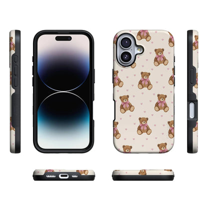 Casely iPhone 17 Case - Cuddle Up Teddy Bear Design | Bold Protection & MagSafe Compatible