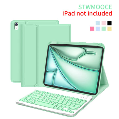 STWMOOCE Ipad Case with Wireless Keyboard, Detachable Tablet Bluetooth Keyboard Magnetic Cute Case for 10.2-Inch Ipad 7/8/9Th, 10.9/11-Inch Ipad 10Th/A16, Ipad Air 4/5Th, 11-Inch Ipad Air M2/M3/M4, Ipad Pro 11-Inch 1/2/3/4Th Gen, Pencil Holder Pink Cover