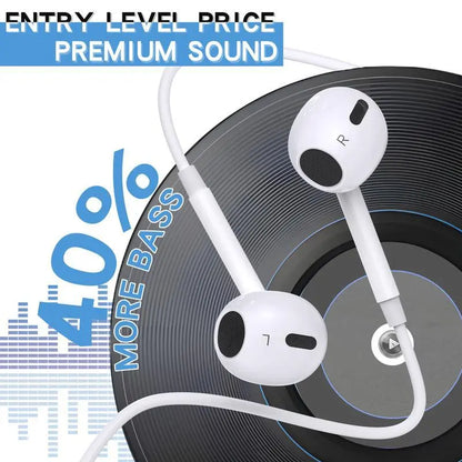 USB-C Earphones with Mic, Volume Control, Hifi Stereo - Compatible with Iphone 17/17 Pro/16/15, Samsung S25/S24/S23, Pixel 10/9, Oneplus & USB-C Phones