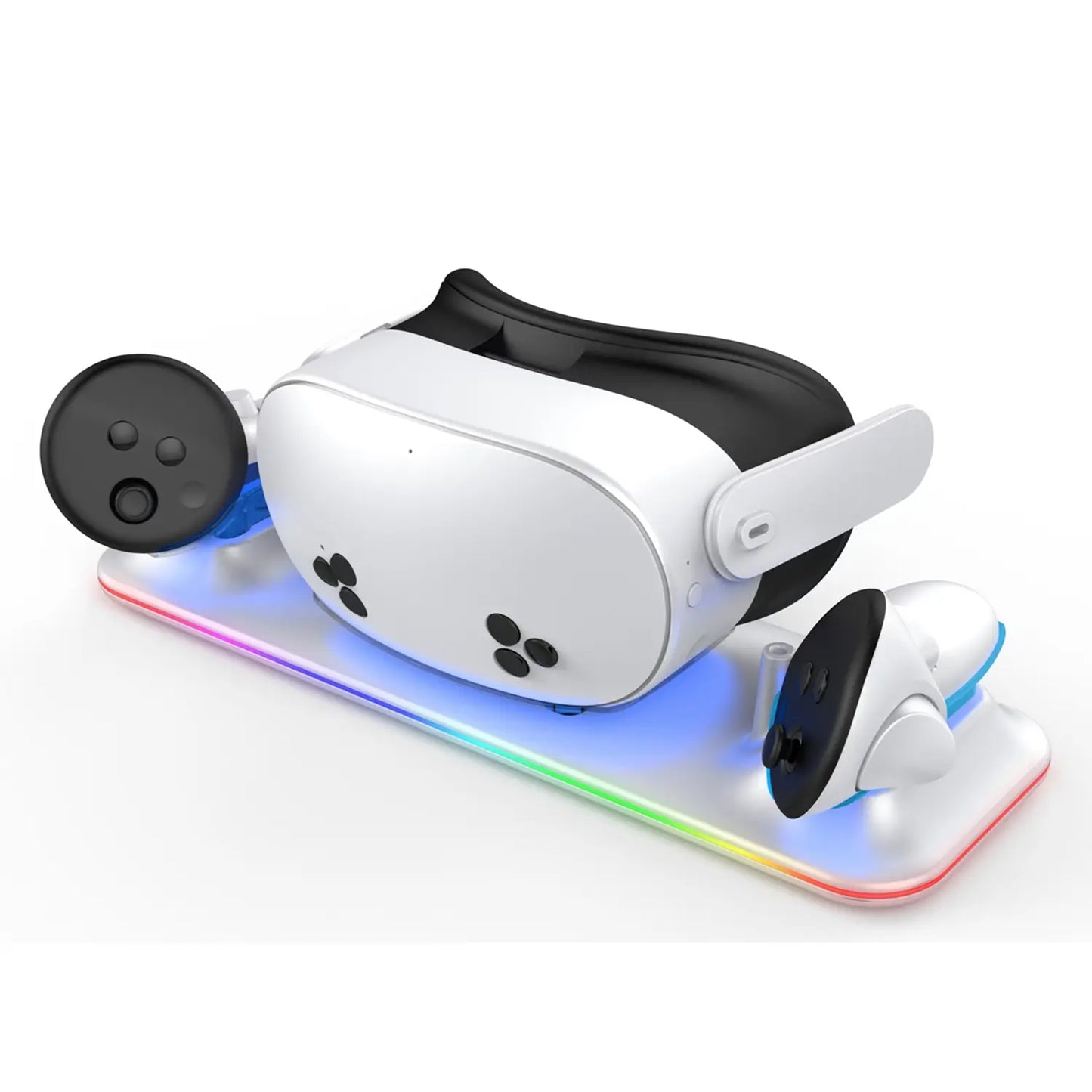 Charging for Mate Quest 3/3S, Magnetic Charging Station for Quest 3 VR Headset & Controllers, VR Accessories, VR Devices Accessory, Includes 2 Rechargeable Batteries