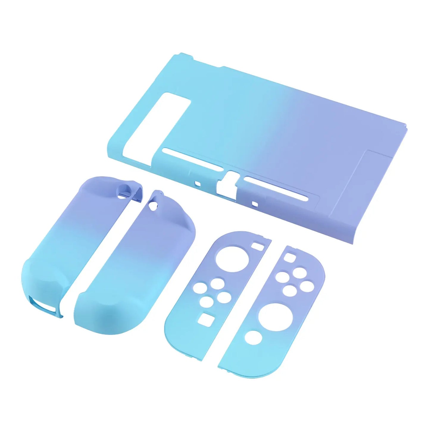 Playvital Customized Dockable Hard Shell Protective Case for Nintendo Switch Console - Black