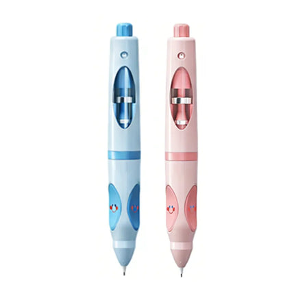 Write Right Ergonomic Pen Grip Writing Aid - Self-Advancing, Posture-Training Cute Pencils for Students, Home Tutoring - Pen Control Flexibility Tool, 12 Refills, Smiley Face Designs - Back to School Haul, First Day of School Supplies (2026-2027 Season)