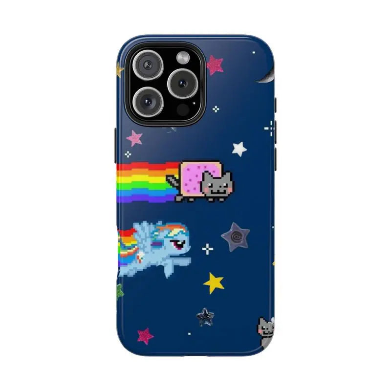 Nyan Cat Phone Case, Suitable for Iphone 17-11 Pro Max/Plus and Samsung Galaxy S23-25