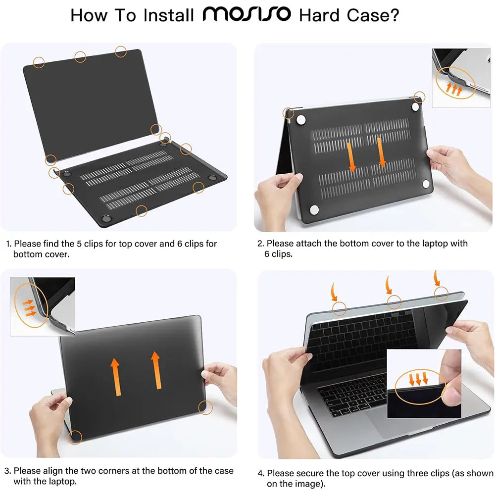 MOSISO Compatible with Macbook Air 15 Inch Case M5 2026 M4 2025 M3 M2 2024 2023 A3448 A3241 A3114 A2941,Protective Hard Shell&Carrying Sleeve Bag&Keyboard Cover&Webcam Cover&Screenfilm, School, Commuting, Daily Protection, Screen Protector, Plastic, Polyc