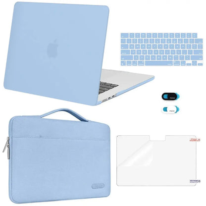MOSISO Compatible with Macbook Air 15 Inch Case M5 2026 M4 2025 M3 M2 2024 2023 A3448 A3241 A3114 A2941,Protective Hard Shell&Carrying Sleeve Bag&Keyboard Cover&Webcam Cover&Screenfilm, School, Commuting, Daily Protection, Screen Protector, Plastic, Polyc