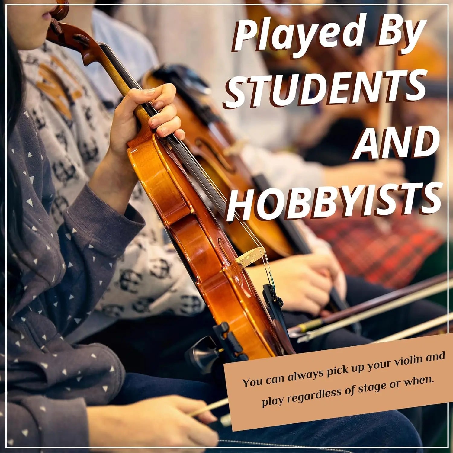 Violin 1/2 Size for Beginners, Set for Kids with Case, Rosin, Bow & Manual, Quarter Acoustic Violin Fiddle for Beginners Sohochic Tiktokshopbacktoschool