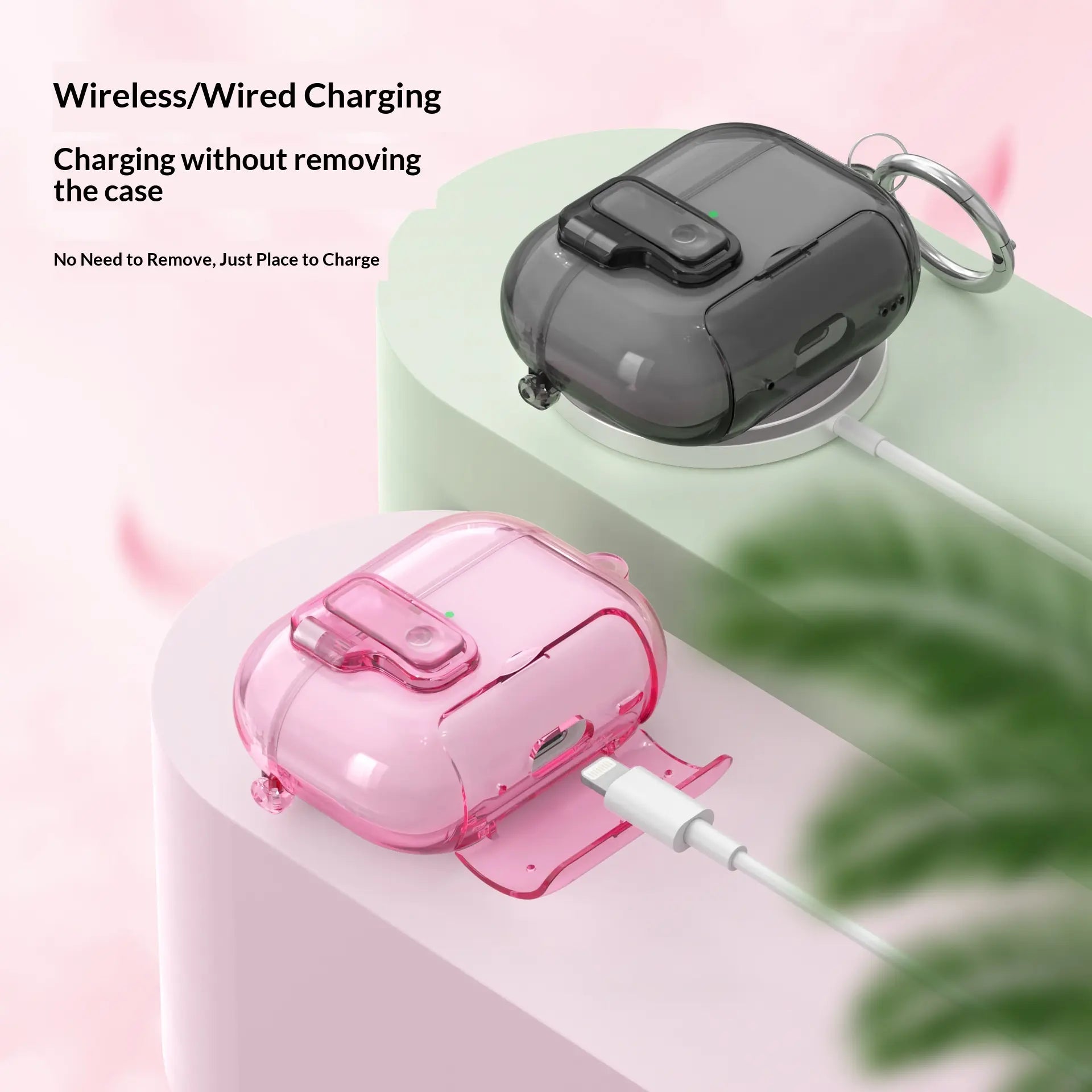 Frosted Clear Airpods Case for Airpods 4 & Pro 2 & Pro 3 - Pop-Up Cover with Phone Stand, Semi-Transparent TPU Anti-Drop Shell Summerwins Airpods 4 Cases Airpods ,Free Ship,Free Ship Tiktokshopbacktoschool,Back to School,Back to School Haul